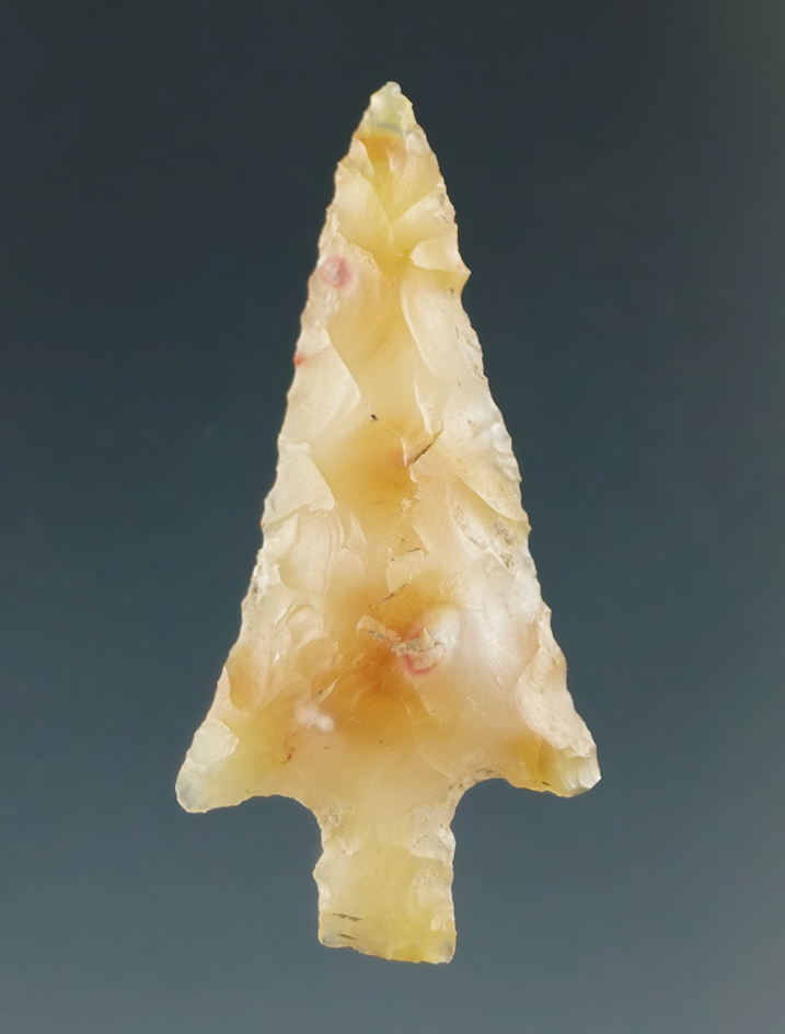 1 1/4" Wallula Square Stem made from Translucent Yellow Agate, found near the Columbia River.