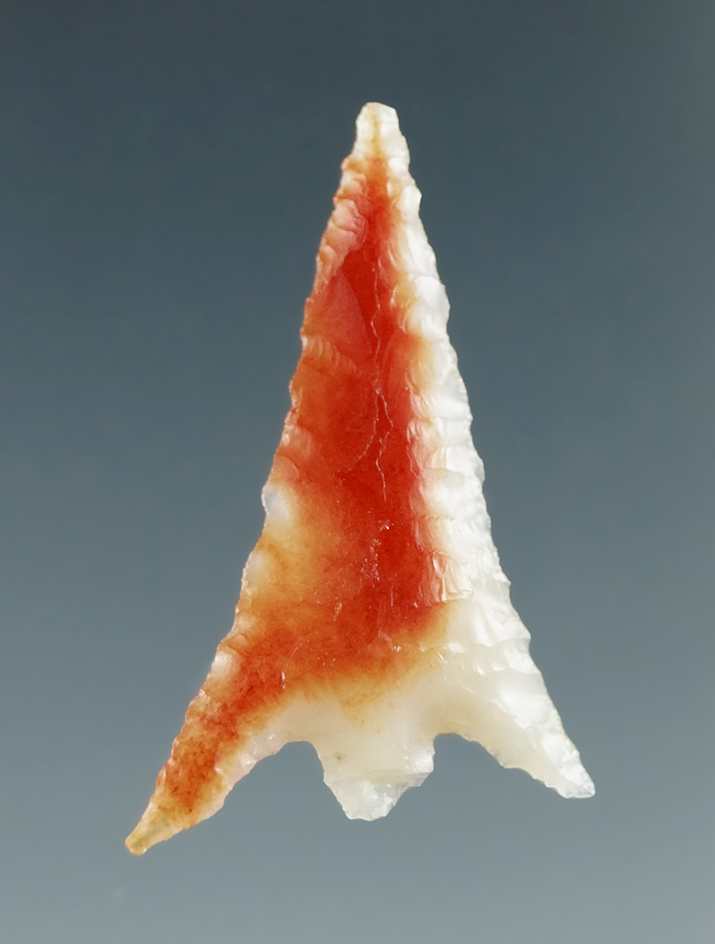 1 1/8" Columbia Plateau made from Translucent White and Orange Agate,  Columbia River.