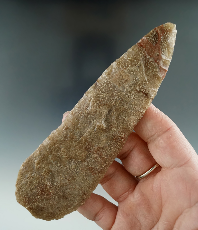 5 1/8" Cascade Knife made from Oolitic Agate found near the Columbia River.