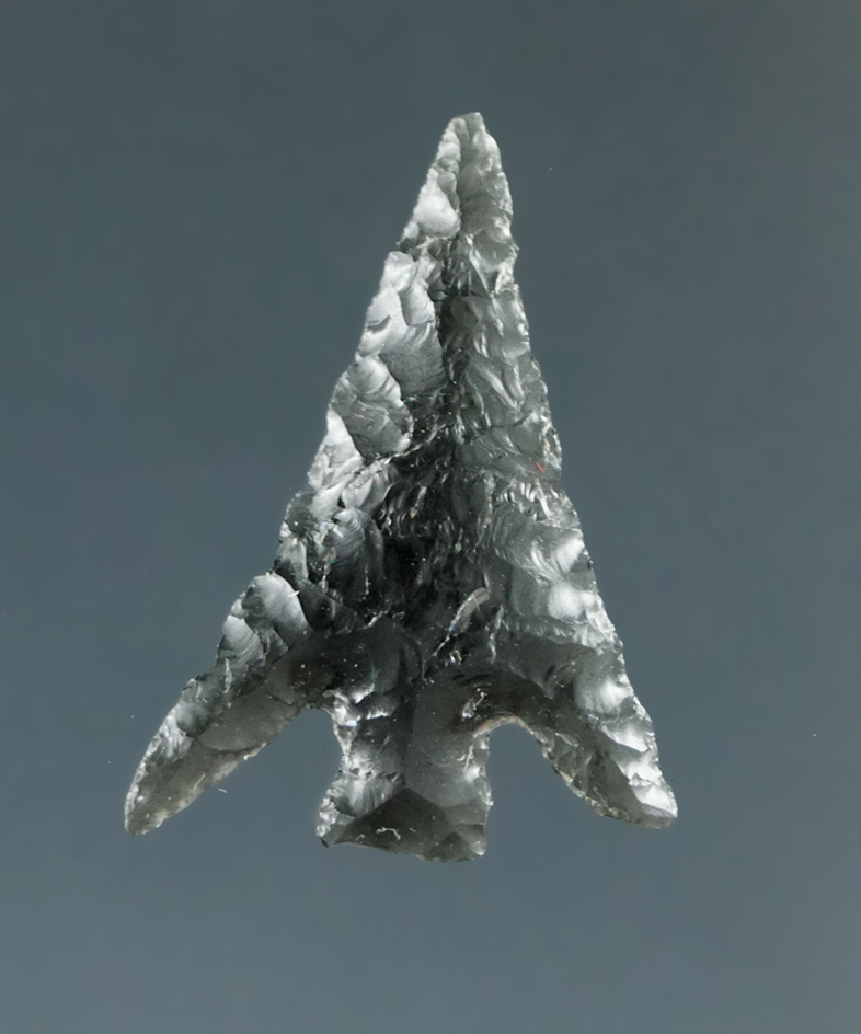 3/4" Columbia Plateau made from Translucent Grey Obsidian, found near the Columbia River.