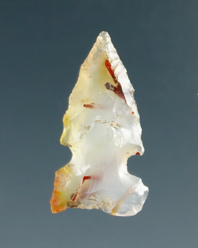 3/4" Sidenotch made from Clear Agate, found near the Columbia River.