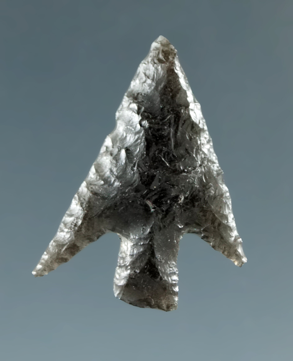 3/4" Columbia Plateau made from Translucent Black Obsidian, found near the Columbia River.