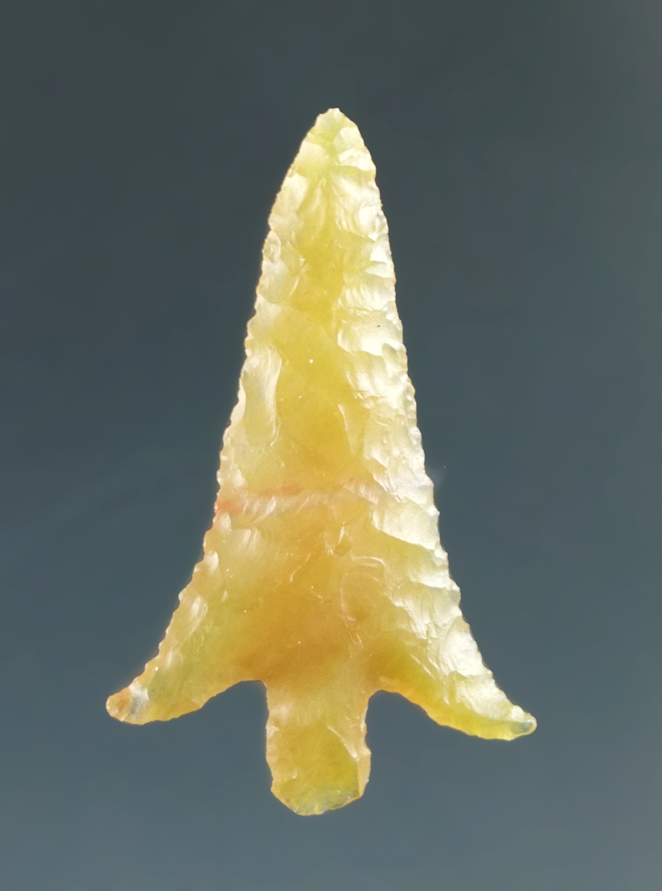 15/16" Columbia  Plateau "Gem" made from Translucent Caramel Agate, Columbia River.