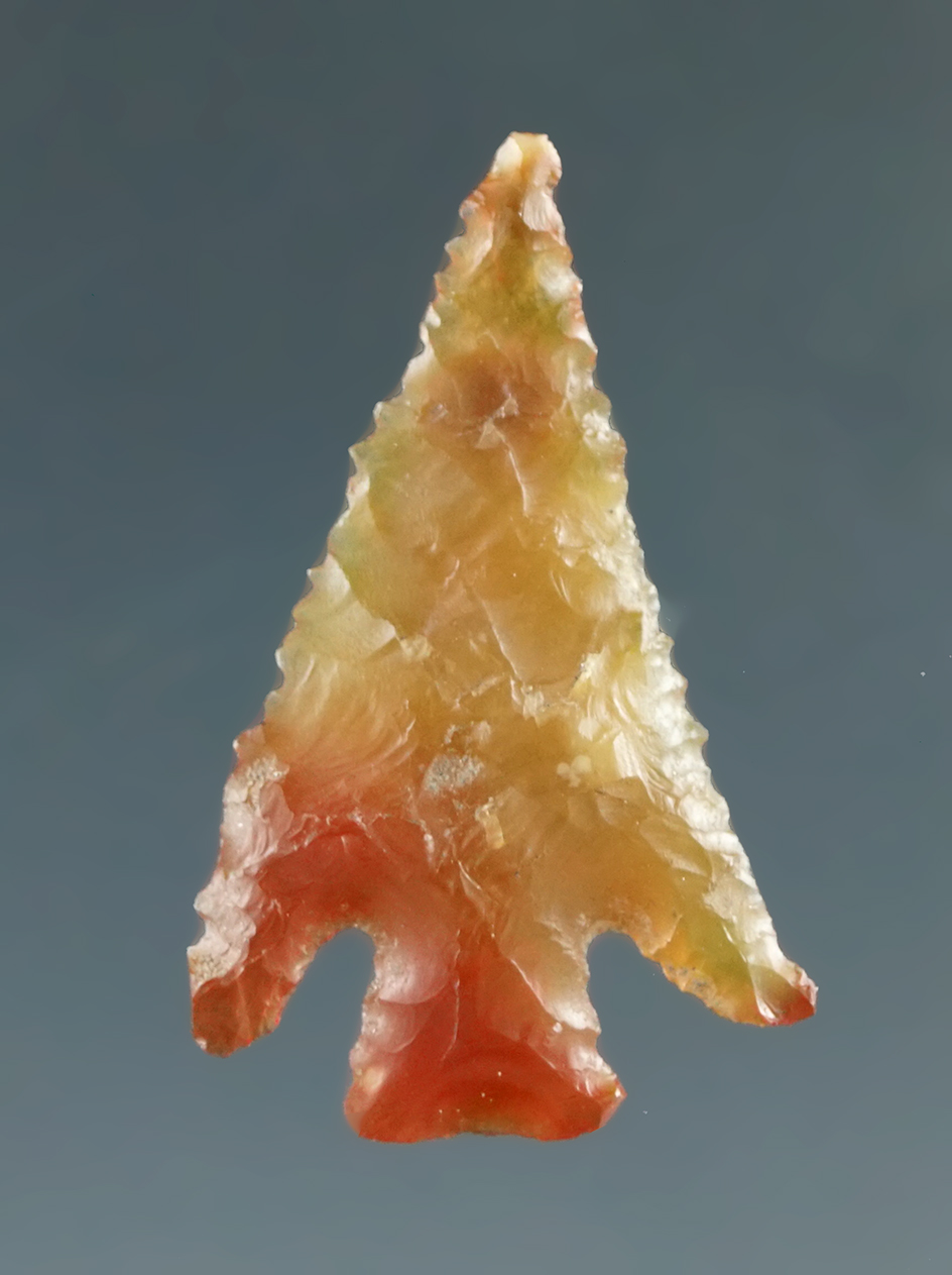 7/8" Columbia Plateau made from Transparent Red Agate, found near the Columbia River.