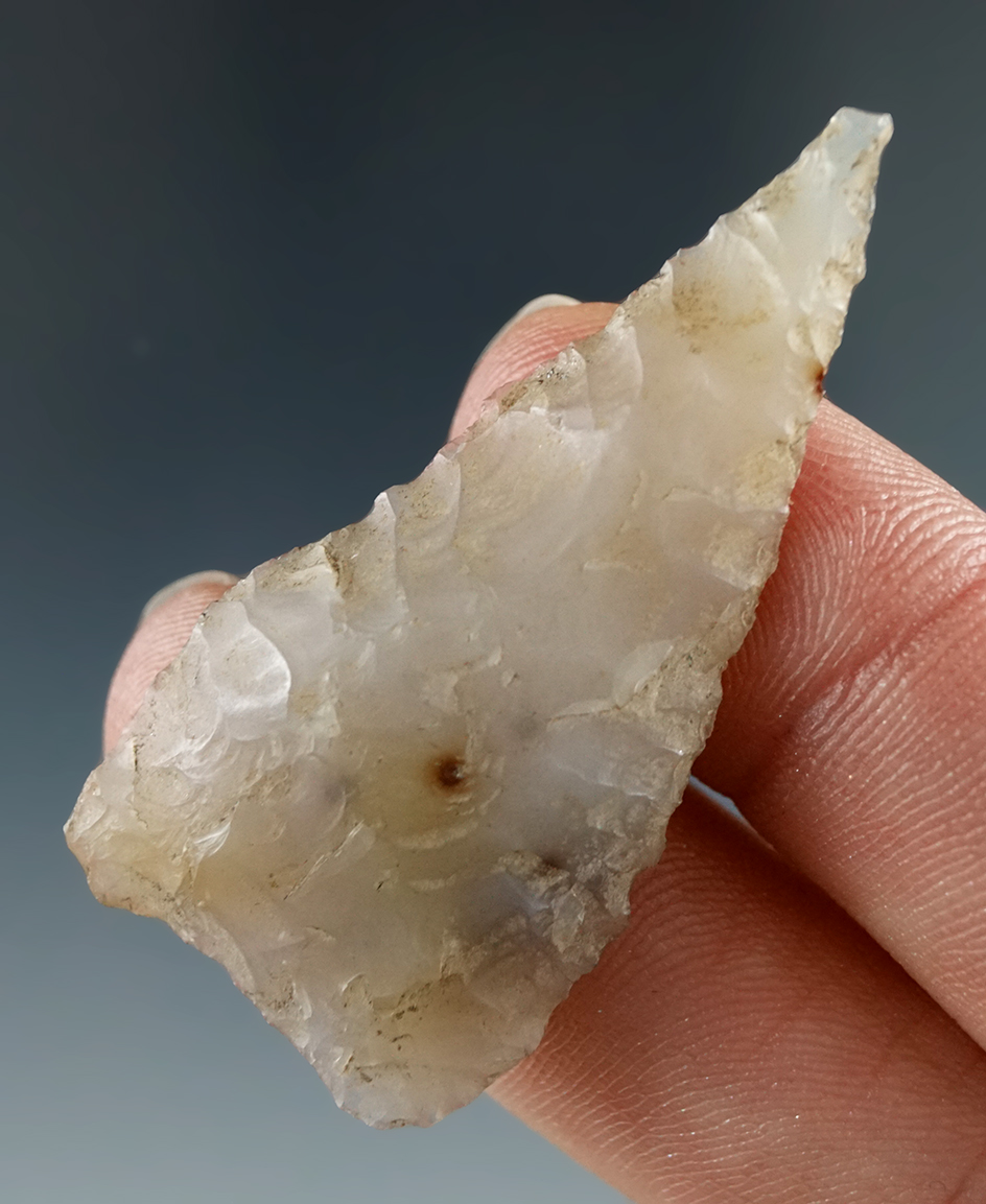 1 3/4" Plateau Pentagonal made from White Translucent Agate, found near the Columbia River.