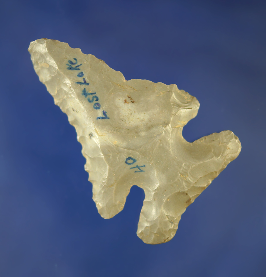 2 5/8" Steeply Beveled Thebes found in Lincoln Co., Kentucky.