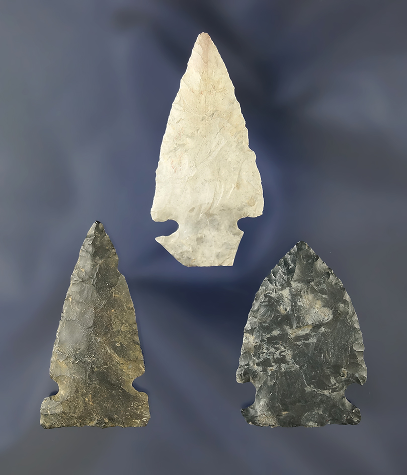Set of 3 Intrusive Mound Points, largest is 1 3/4".
