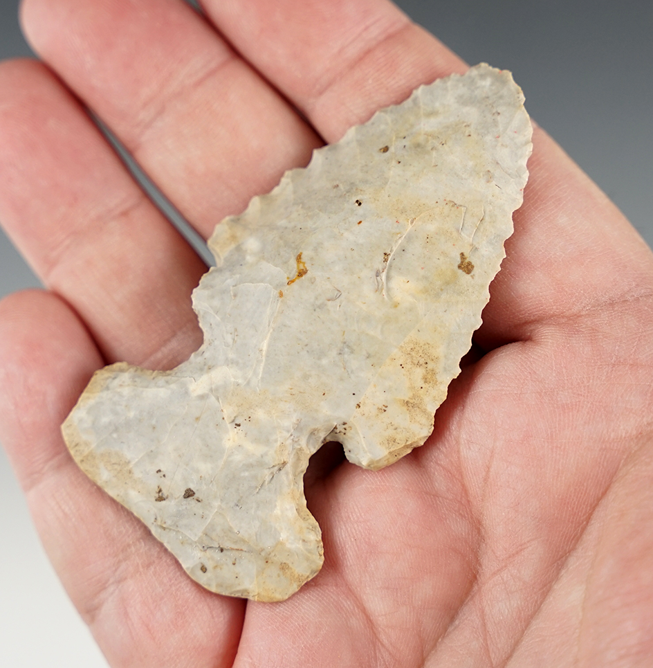 2 15/16" Ohio Thebes point that is nicely patinated.