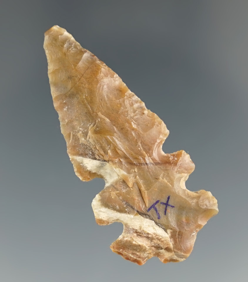 1 7/8" Duran made from Petrified Wood, found in Southwestern Texas. Bennett and Stermer COA's.