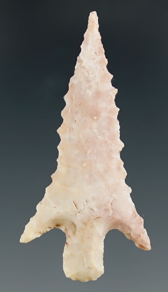 Nice style and flaking on this 1 5/8" Perdiz found in Williamson Co., Texas. Comes with a Rogers COA