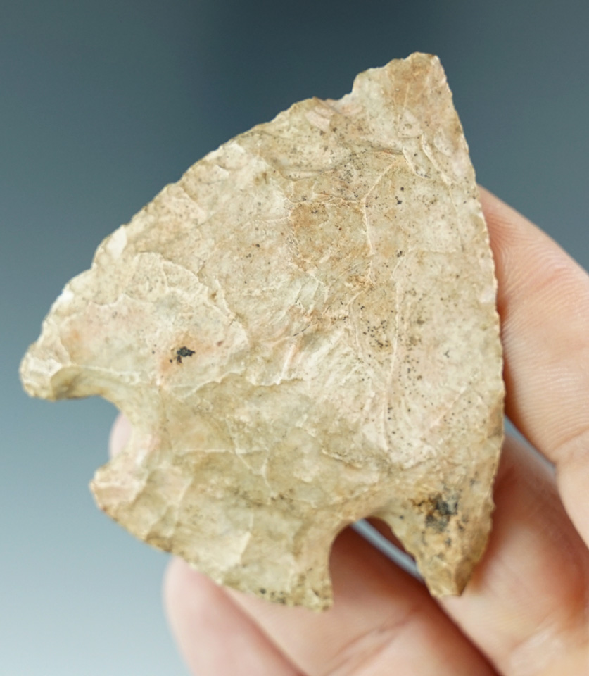 2 1/2" Snyders Hopewell that is very heavily patinated found in Missouri.