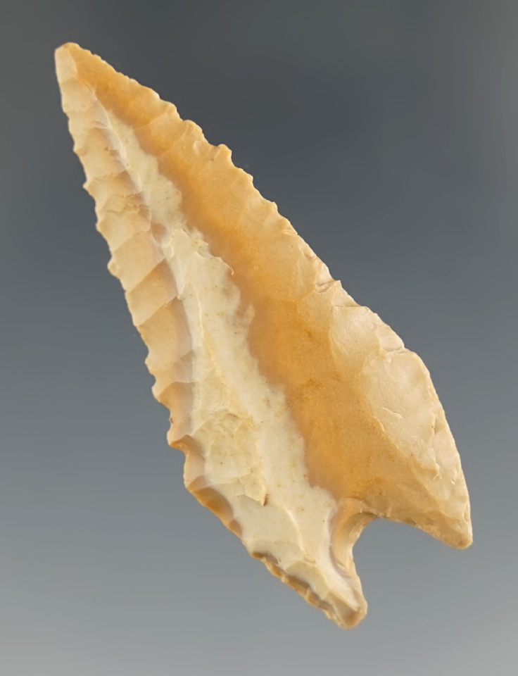 2" Dalton made from Bailey Chert, found in Hardin Co., Tennessee.