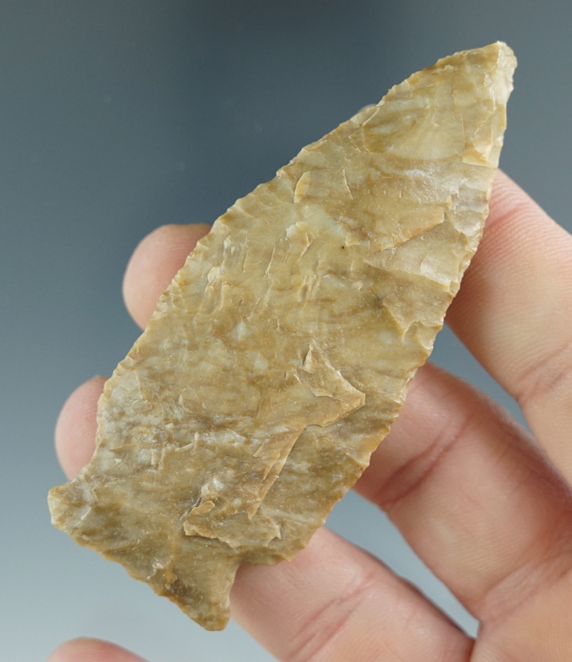 3" Cornernotch Knife made from attractive material found in Indiana.