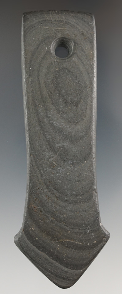 4 9/16" Adena Anchor Pendant with tally marks to the top,found in Crawford Co., Ohio. Pictured!