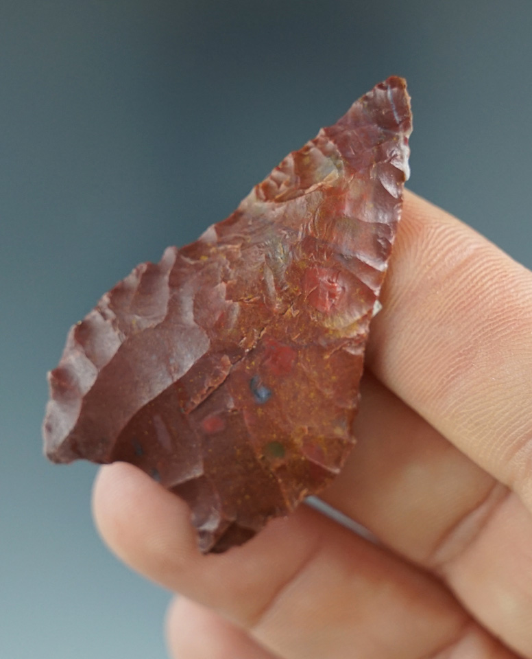 1 15/16" Columbia Mule Ear made from beautiful red Jasper. Found on the Case Ranch in Elmira, OR