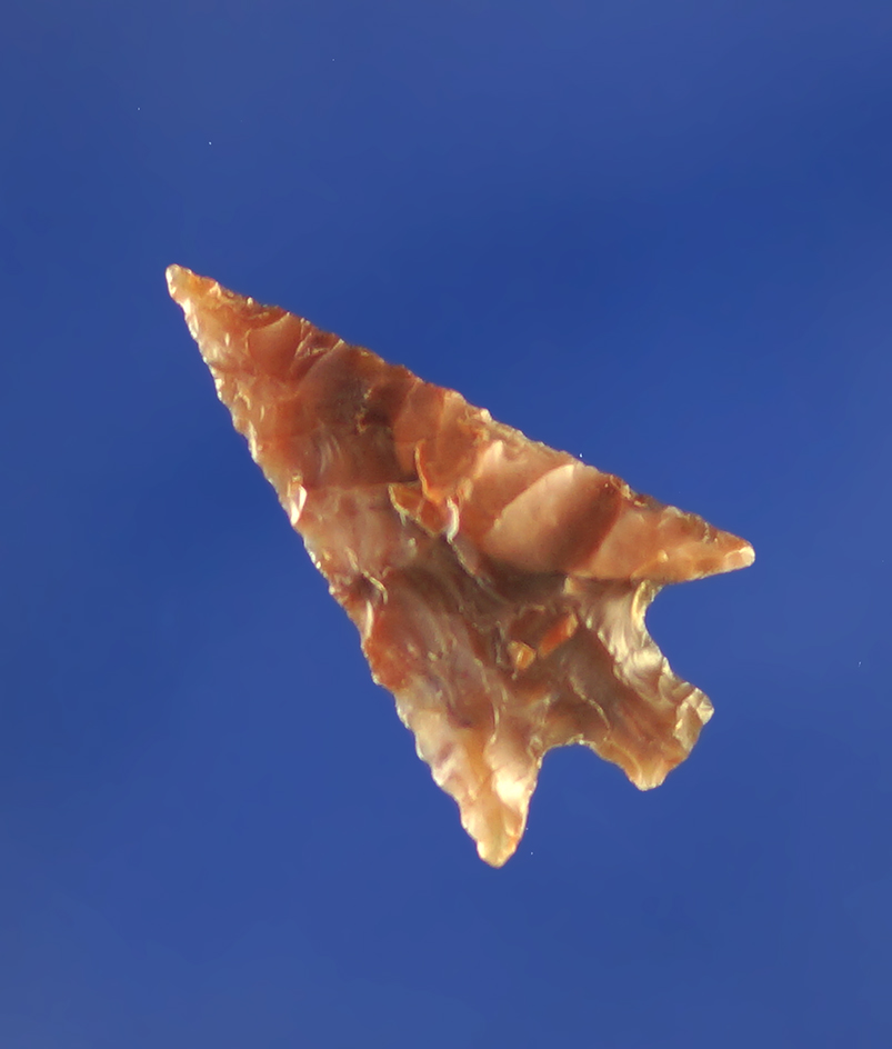 13/16" delicately made Columbia Plateau with exceptional flaking.    Columbia River.