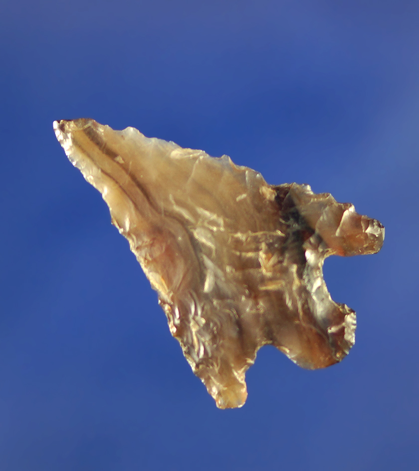 1 5/16" Hells Canyon made from beautifully banded and highly translucent Agatized Wood.