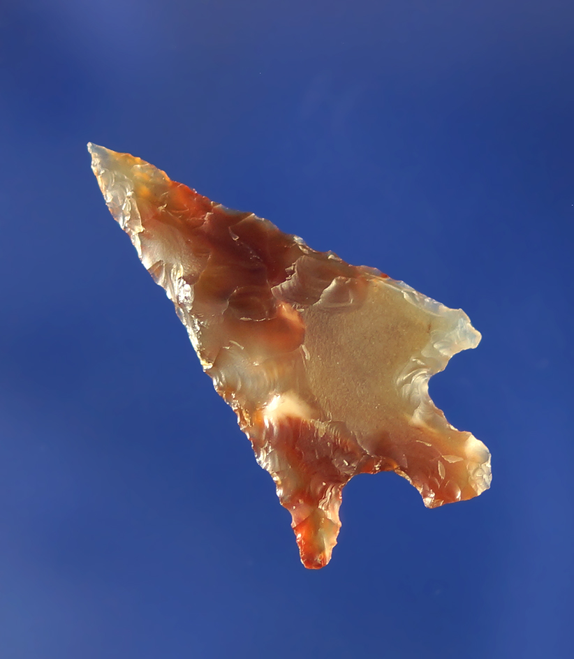 1 1/8" Columbia Plateau made from very attractive red and clear highly translucent agate.