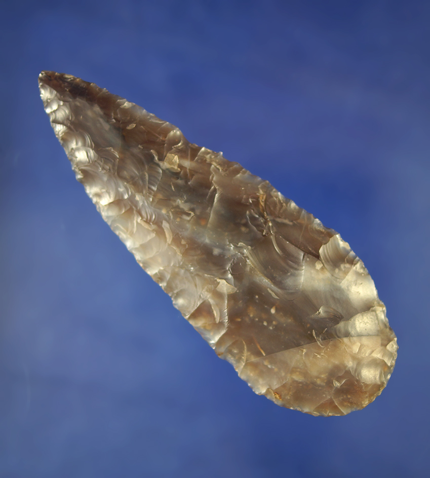 Large and nice 3 3/4" long Cascade Knife made from beautiful Agatized Wood - Columbia River