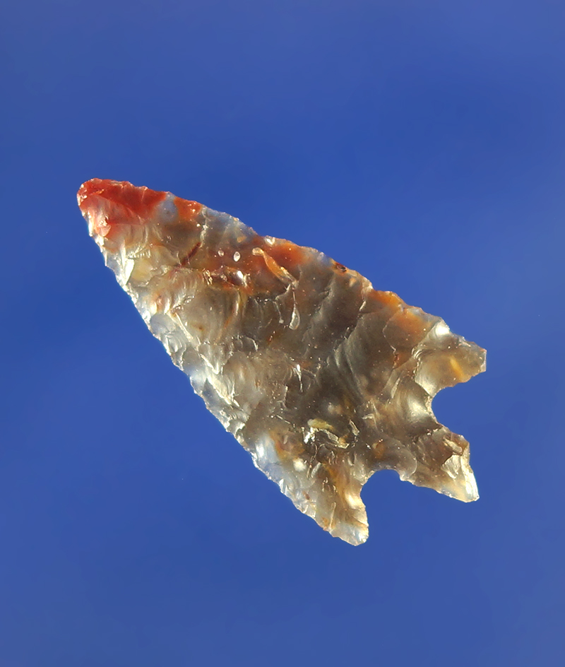 1" Columbia Plateau that is thin and well made from beautiful multicolored translucent agate.