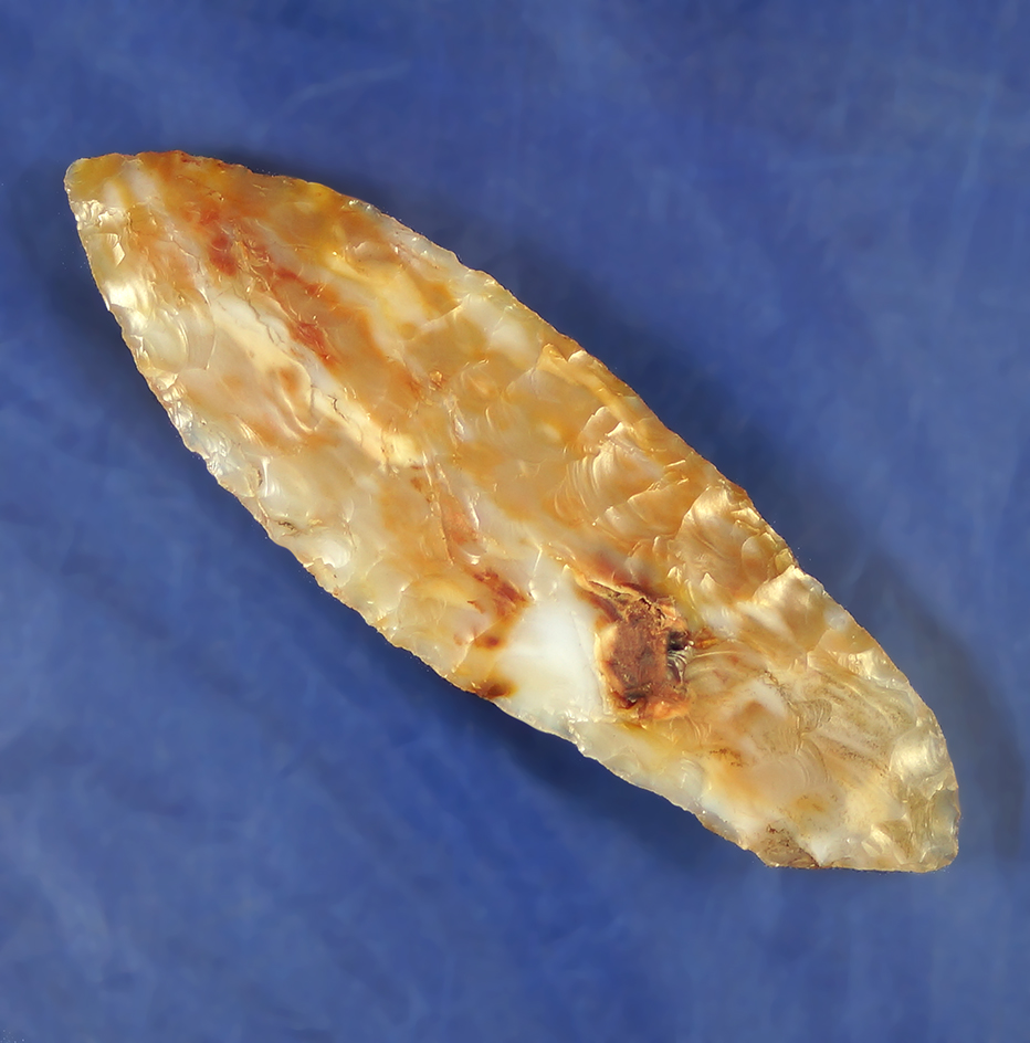 3 1/2" Cascade Knife made from beautiful highly translucent multicolored agate - Washington.
