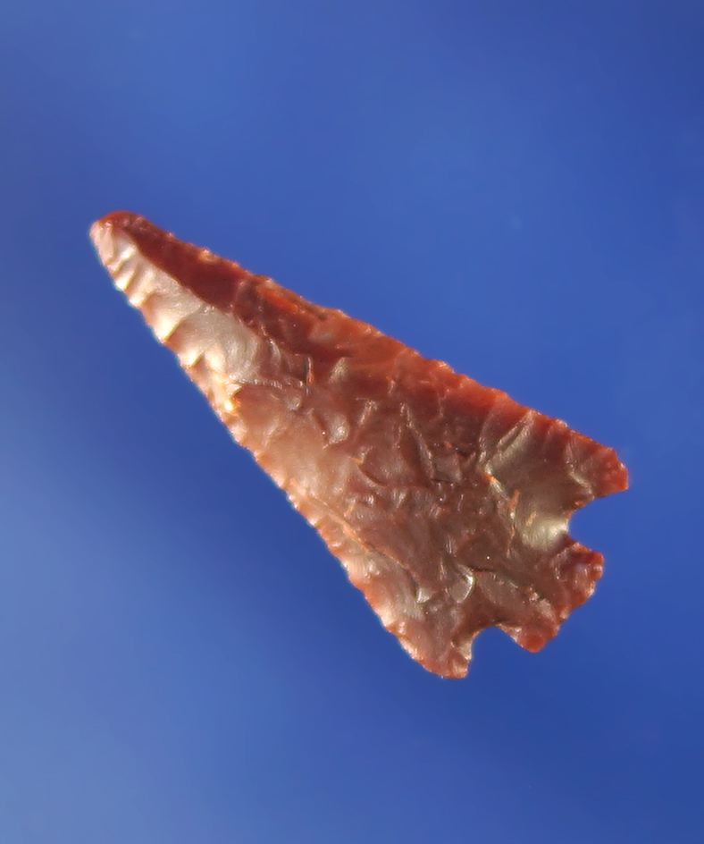 7/8" Columbia Plateau made from semi translucent dark red material.    Columbia.