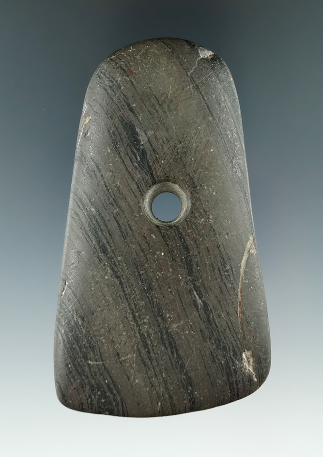 3 5/8" Trapezoidal Pendant - Ohio. Ex. Jim Hovan #H-2020, Jim Hawks, Dick Johnson. Bennett COA.