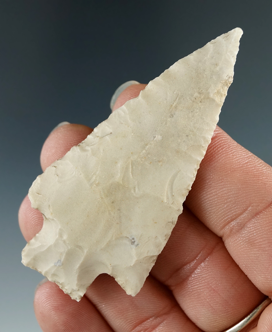 2 11/16" Lange point found in Texas.