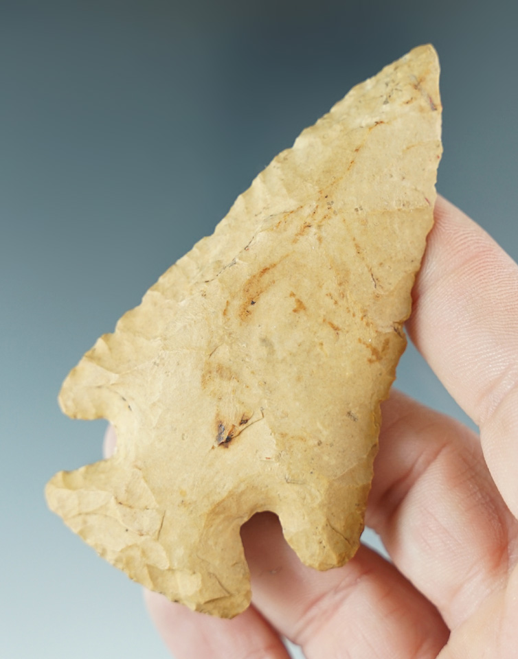 3 1/4" Archaic Cornernotch knife found in southern Kentucky.