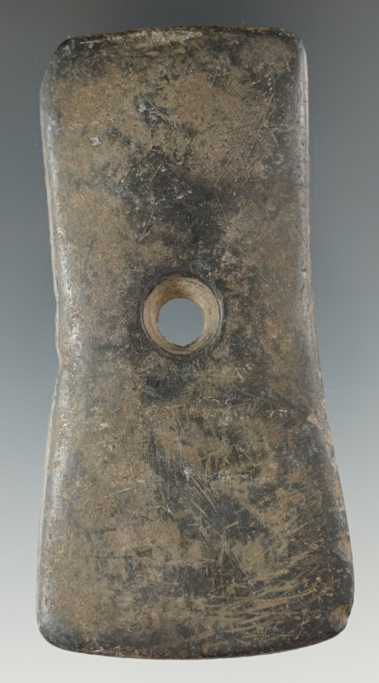 3 7/8" Hopewell Bi-Concave Pendant found inWashington Twp., Hardin Co., Ohio.