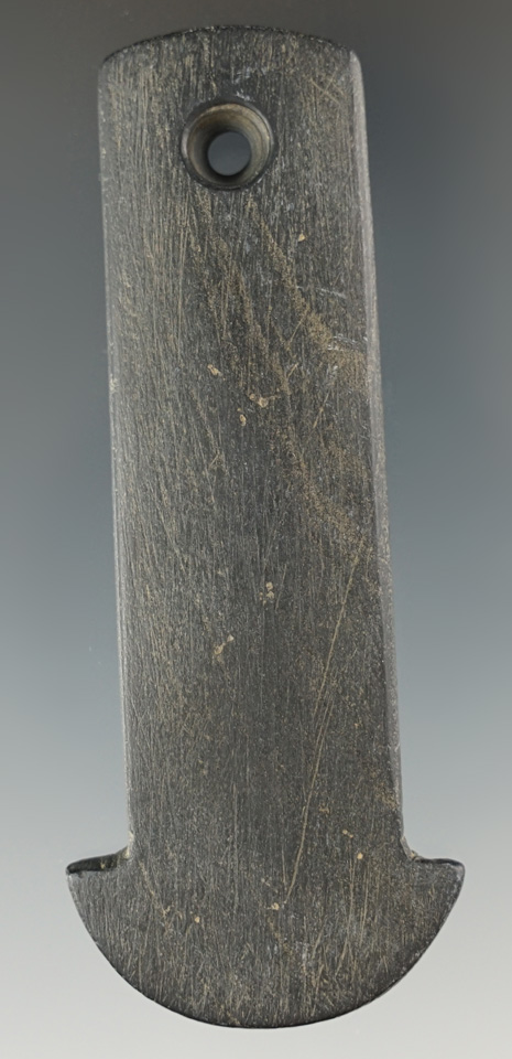 3 7/16" Adena Anchor Pendant found in Darke Co., Ohio. 2 COA's.