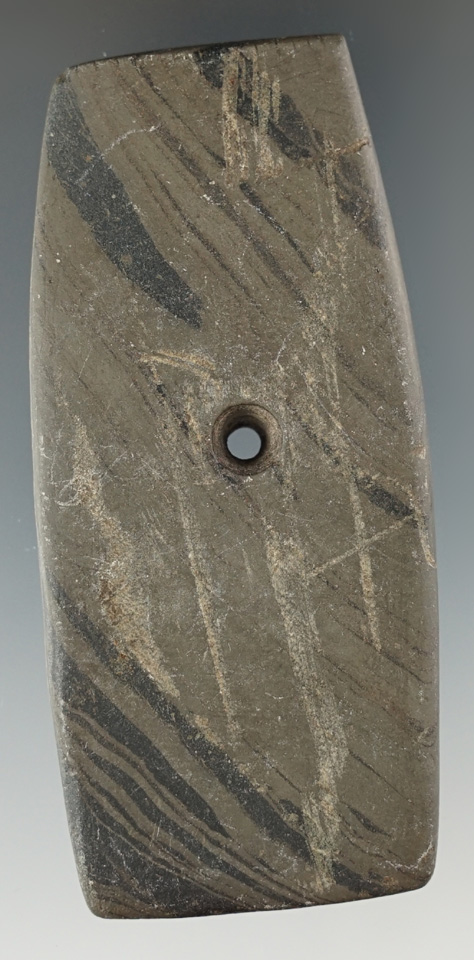 3 5/16" Hopewell Pendant that is highly tallied found in Ohio. Davis COA.