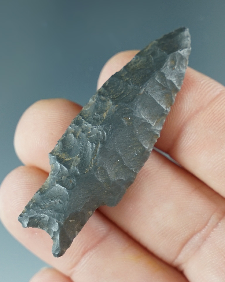 2" beautifully flaked Paleo Windust made from Dacite found in Lake County Oregon.