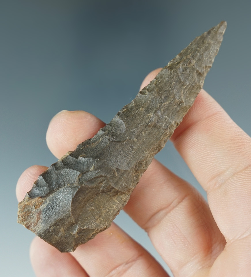 3 1/16" petrified wood knife found near the Columbia River, Washington.