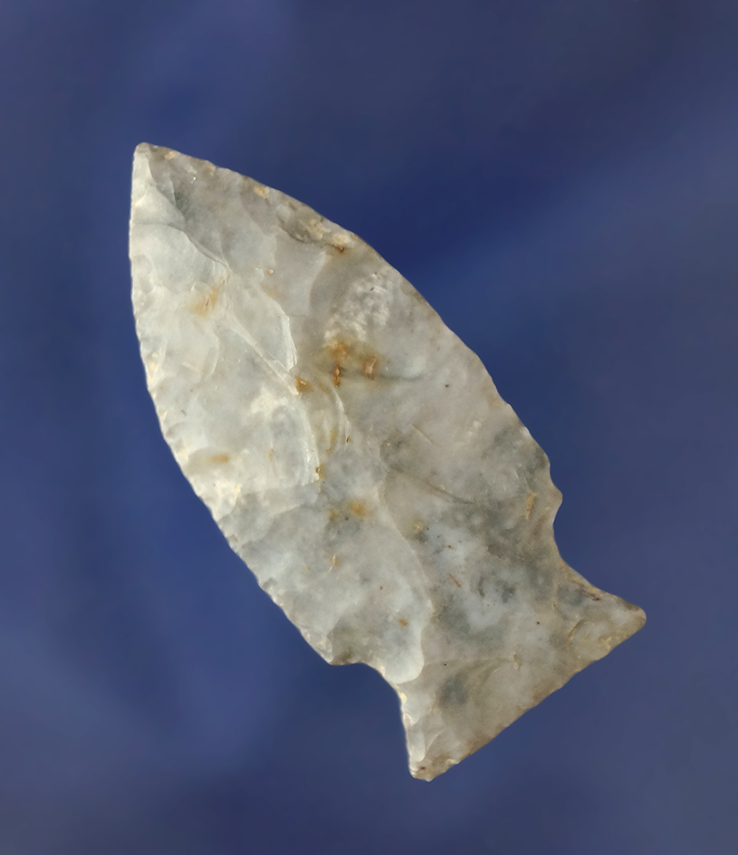 1 13/16" Intrusive Mound found on the D. Burrows farm,  Erie Co.,  Ohio. Ex. Elmer Grimm.