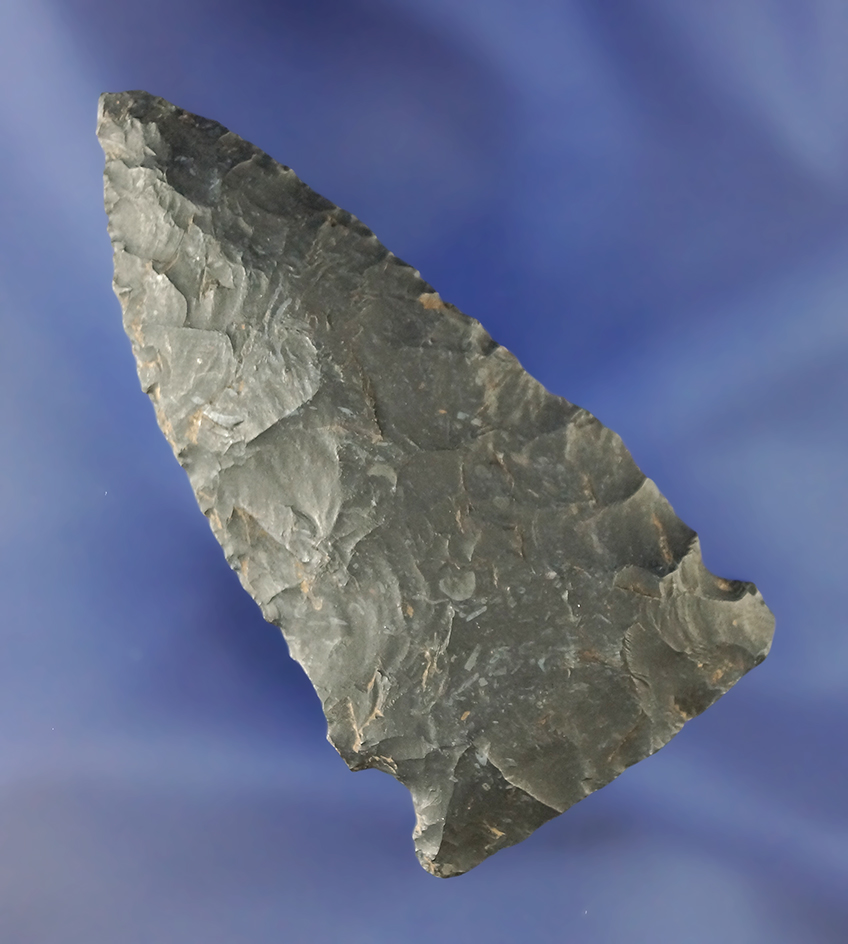 2 5/8" Meadowood Knife made from Zaleski Flint found in Ohio.