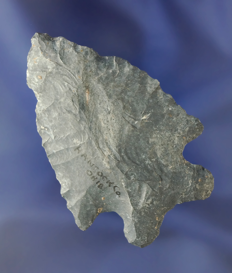 2 5/8" Coshocton Flint MacCorkle Bifurcates found in Hancock Co.,  Ohio.