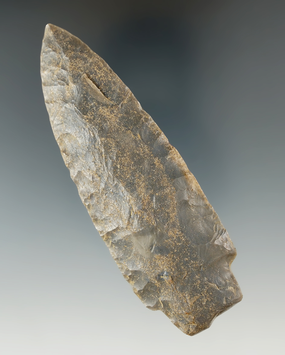 4 1/16" Adena made from quality material with an anciently salvaged base found in Indiana.