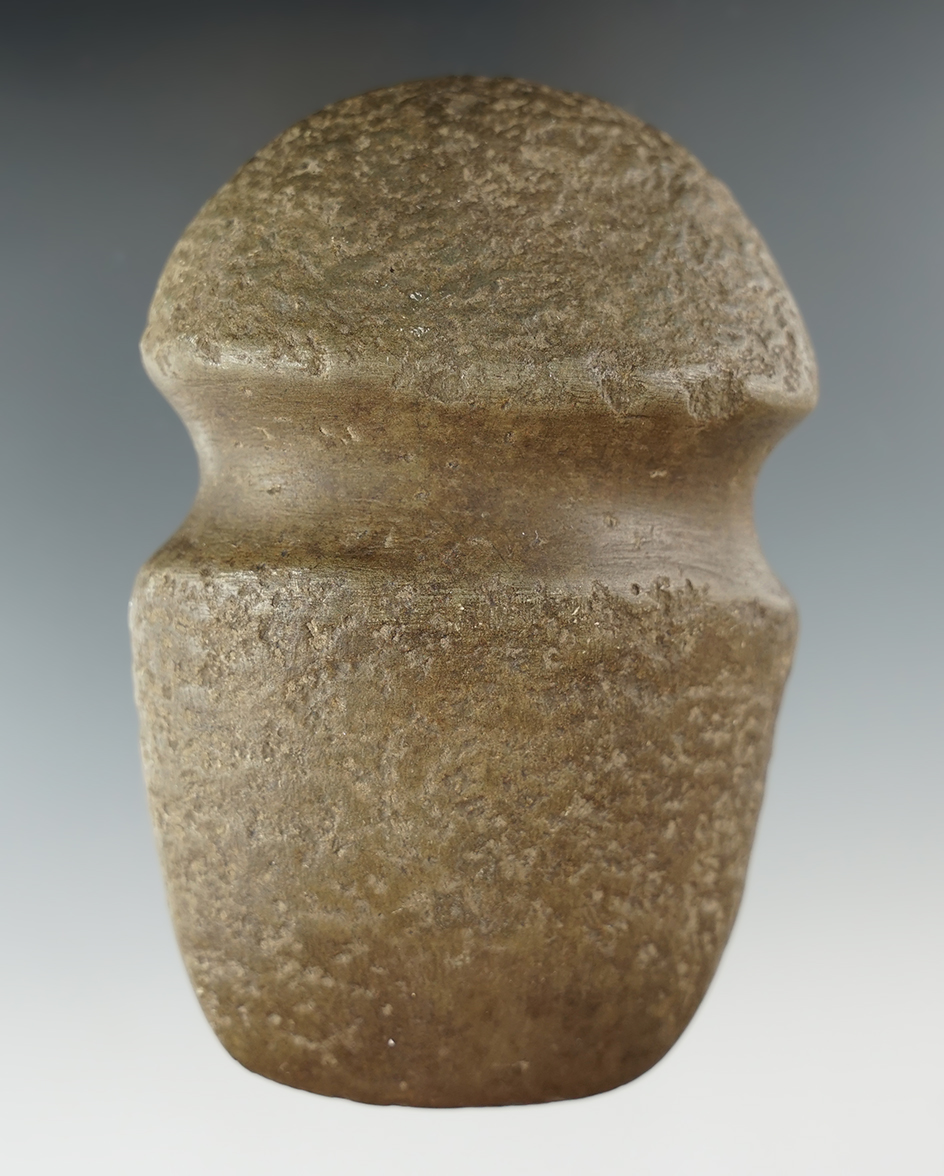 3 3/4" Archaic Knife made from Fort Payne Chert found in Greenup Co. Kentucky. From the collection of Eric Wagner.