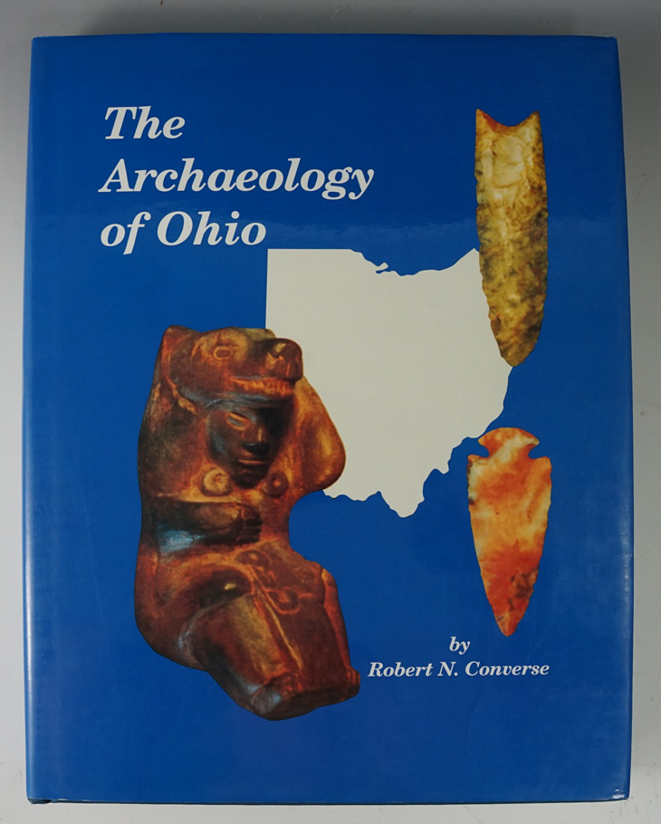 Hardcover book with dust jacket in excellent condition "The archaeology of Ohio" by Converse.
