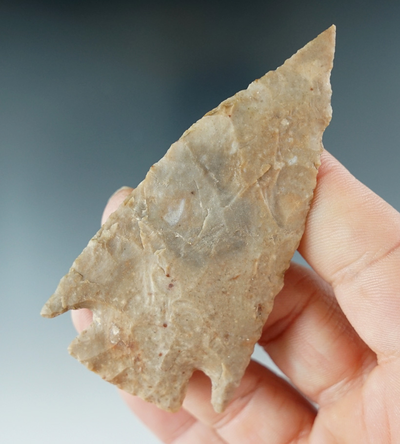 3 1/8" Castroville found in Coryell Co., Texas. Comes with a Bennett COA.