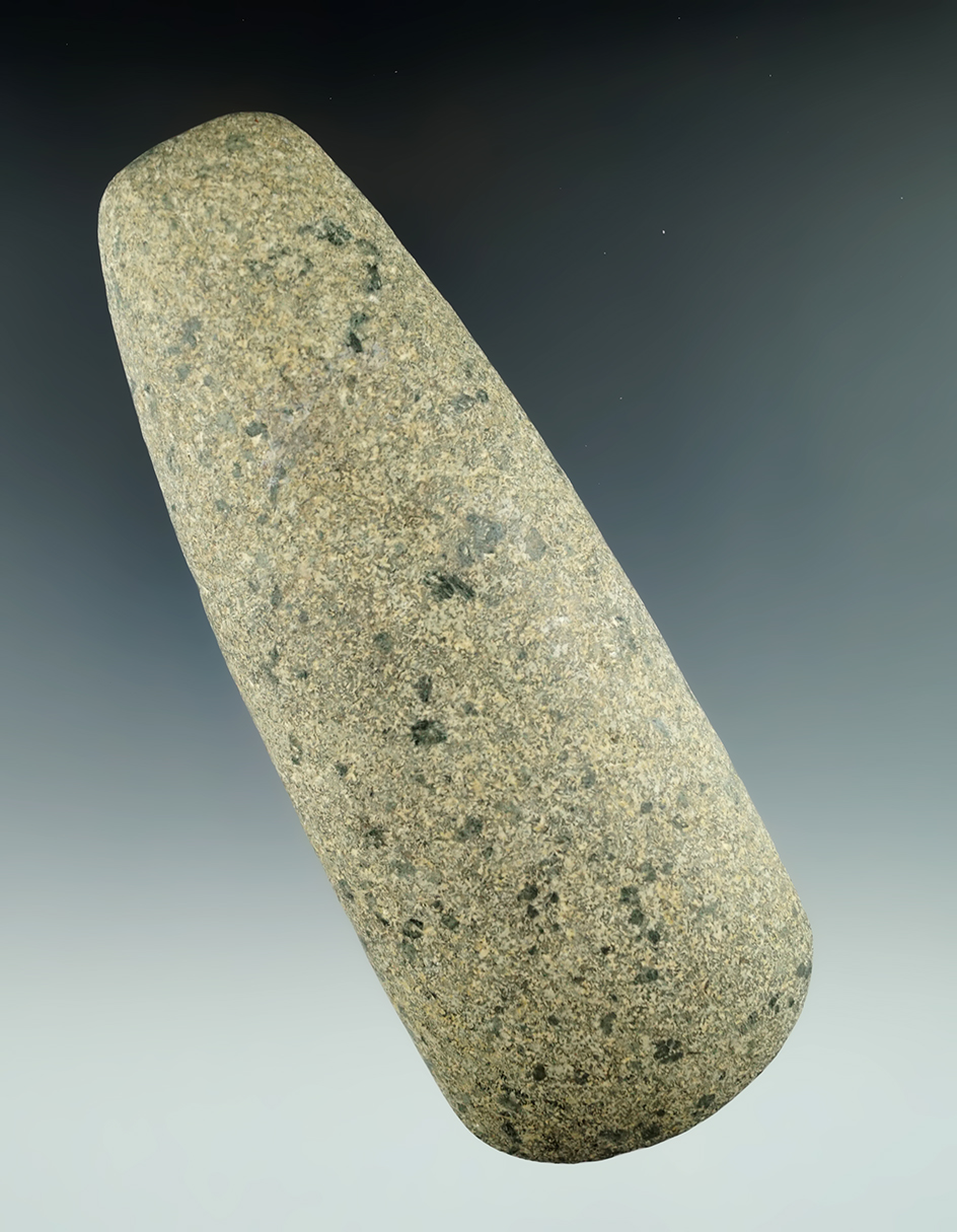 Well styled and nicely polished 5 3/4" Hardstone Adze found in southern Ohio.