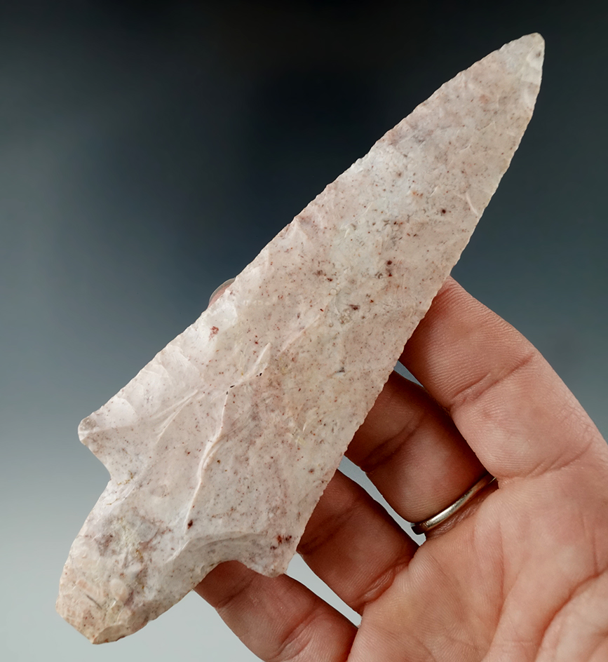 5 1/4" Dixon made from attractive Burlington - Celine Co., Missouri. Ex. Bruce Filbrandt. 2 COAs.