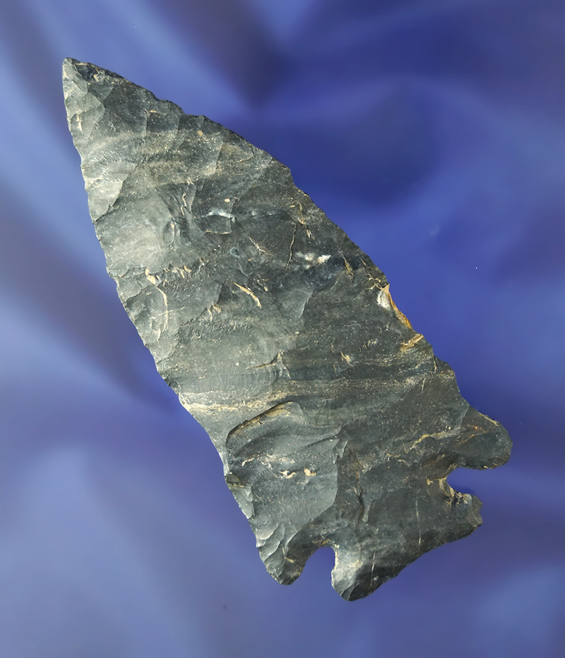 3 11/16" Pentagonal point -Coshocton - Ashland Co., Ohio. Comes with a Bennett COA.