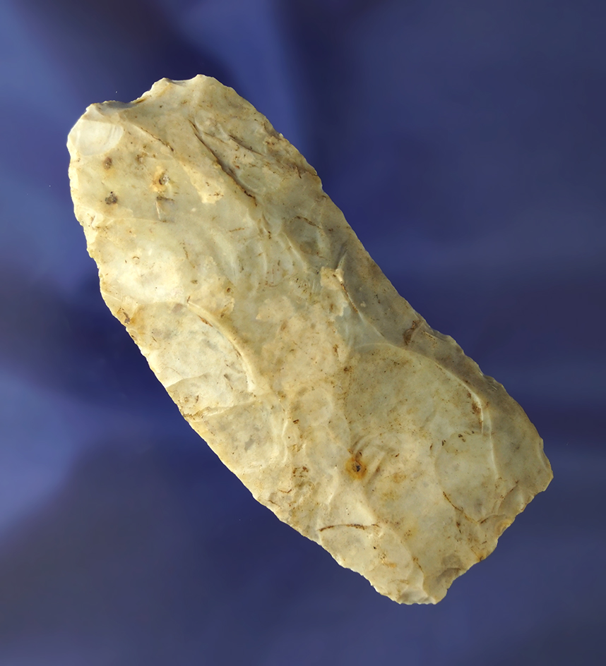 3 13/16" Flint Ridge Flint Paleo Square Knife found in Defiance Co., Ohio.