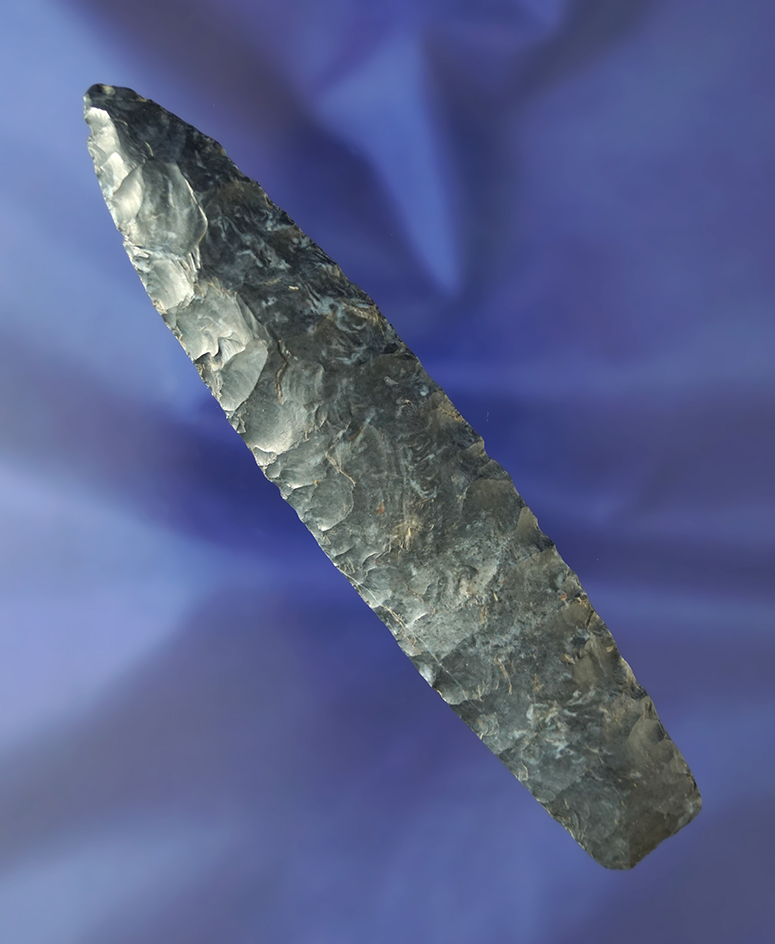 5 3/16" Coshocton Flint Paleo Lance found in Franklin Co., Ohio. Partain and Bennett COA's.