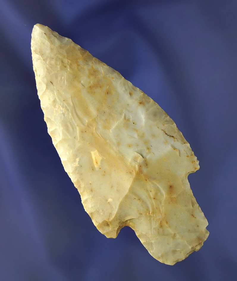 3 7/8" Flint Ridge Adena found in Greene Co., Ohio.  Ex. Richard Shively.