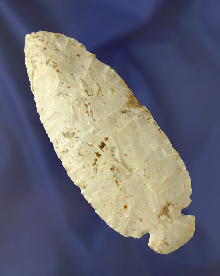 5" Flint Ridge Flint Dovetail found in Ohio.