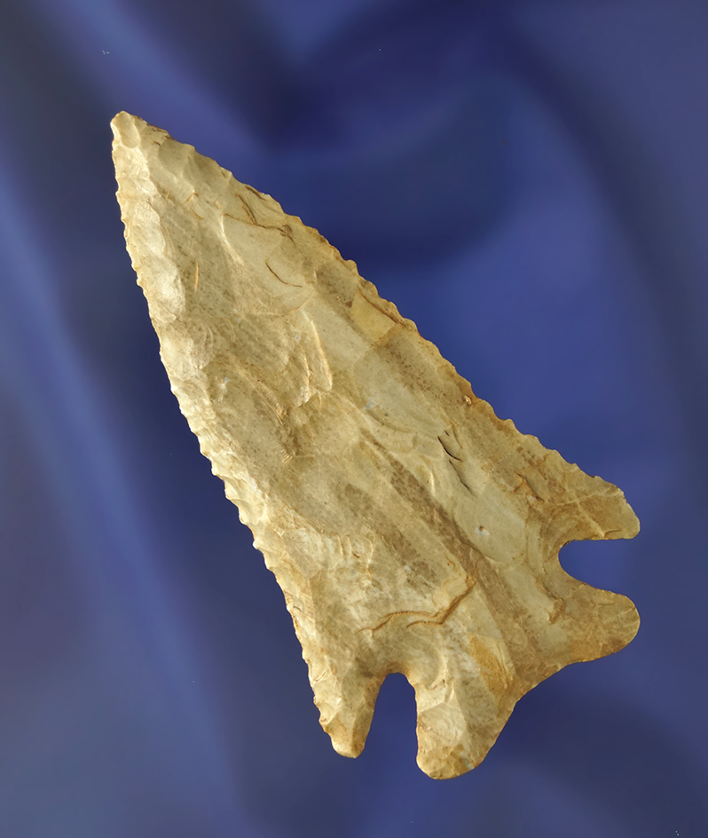 3 3/16" Deep Notch Lost Lake found in Kentucky made from beautifully striped material.