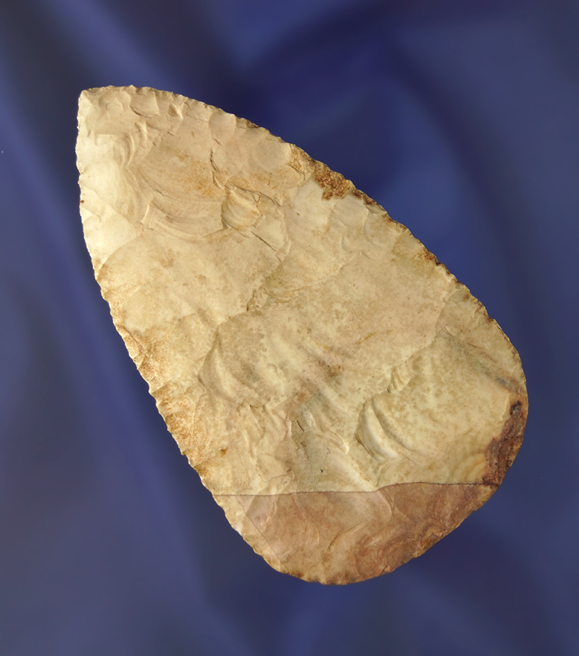 3 1/2" Multi-Colored North Blade/Cache Blade found in Ohio that is very thin and nicely flaked.